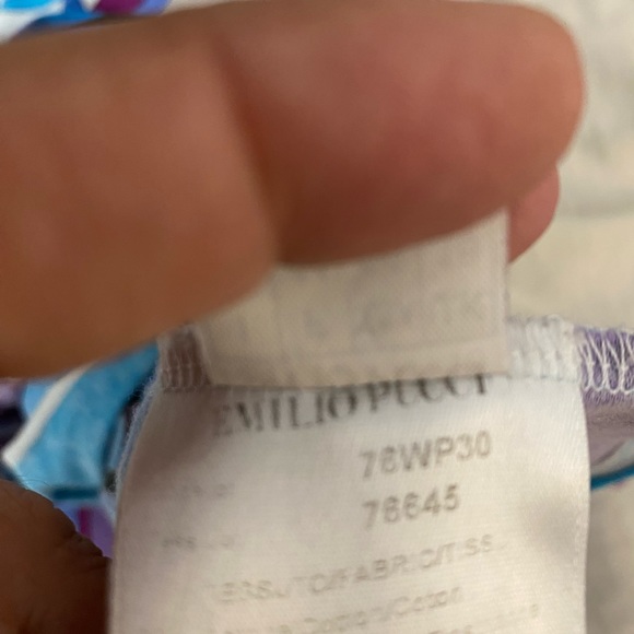 Emilio Pucci Pattern Sleeveless V Neck Top - Picture 7 of 7